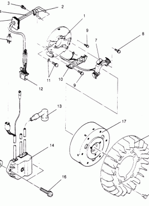 MAGNETO ASSEMBLY SPORT 0950443 SPORT TOURING 0950243  and EUROPEAN SPORT T (4928822882D003)