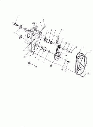 CHAINCASE ASSEMBLY SPORT 0950443 SPORT TOURING 0950243  and EUROPEAN SPORT (4928822882B009)