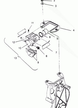 BRAKE ASSEMBLY 500 CARB 0952764 (4929192919B005)