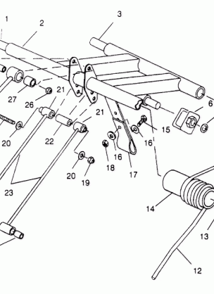 REAR TORQUE ARM ASSEMBLY 500 CARB 0952764 (4929192919B012)