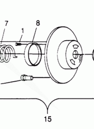 DRIVEN CLUTCH ASSEMBLY 500 CARB 0952764 (4929192919B014)