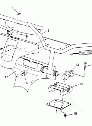 STEERING - HANDLEBAR ASSEMBLY 500 CARB 0952764 (4929192919B001)