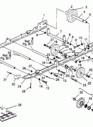 SUSPENSION ASSEMBLY 500 CARB 0952764 (4929192919B009)