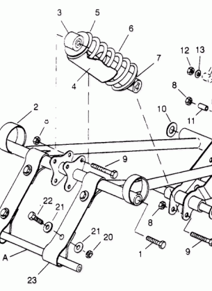 FRONT TORQUE ARM ASSEMBLY 500 CARB 0952764 (4929192919B011)