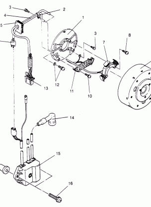 MAGNETO ASSEMBLY 500 CARB 0952764 (4929192919C013)