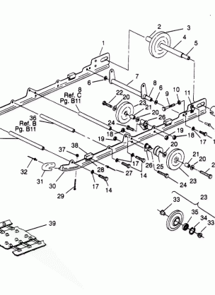 SUSPENSION ASSEMBLY  500 EFI 0952774 EFI SKS 0952574   EFI SKS PT 0952974 (4929052905B013)