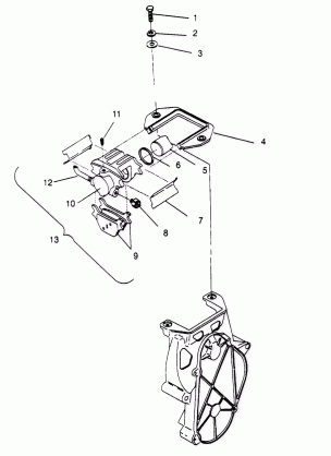 BRAKE ASSEMBLY  500 EFI 0952774 EFI SKS 0952574   EFI SKS PT 0952974 and (4929052905B009)