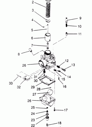 CARBURETOR ASSEMBLY LITE GT 0953133 and  EUROPEAN LITE GT E953133 (4928922892C007)