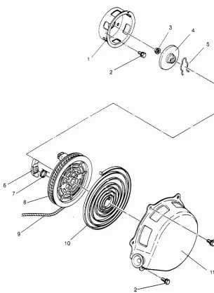 RECOIL STARTER ASSEMBLY STARLITE 0953427 (4928902890C012)