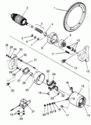 STARTING MOTOR ASSEMBLY LITE DELUXE 0953431 (4928902890D011)