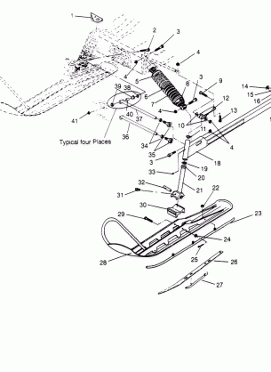 FRONT SUSPENSION and SKI LITE 0953433 STARLITE 0953427  and LITE DELUXE 09 (4928902890B002)