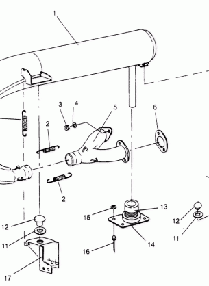 EXHAUST SYSTEM SPORT 0950443 SPORT TOURING 0950243  and EUROPEAN SPORT TOU (4928822882C008)