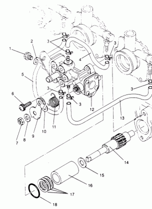 OIL PUMP ASSEMBLY Storm 0950782 Storm SKS 0950582  Euro Storm E950782 Eu (4929012901D001)