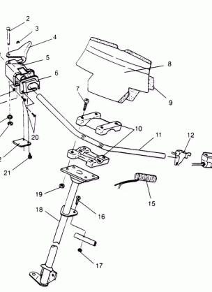 STEERING - HANDLEBAR ASSEMBLY Storm 0950782 Storm SKS 0950582  Euro Storm (4929012901B005)