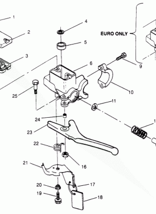 MASTER CYLINDER ASSEMBLY Storm 0950782 Storm SKS 0950582  Euro Storm E950 (4929012901B002)