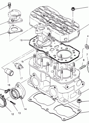 CYLINDER ASSEMBLY WIDETRAK LX 0952064 and  EUROPEAN WIDETRAK LX E952064 (4928942894C009)