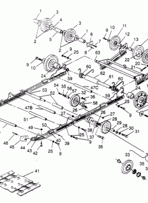 SUSPENSION ASSEMBLY WIDETRAK LX 0952064 and  EUROPEAN WIDETRAK LX E952064 (4928942894B011)