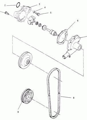 WATER PUMP WIDETRAK LX 0952064 and  EUROPEAN WIDETRAK LX E952064 (4928942894C011)