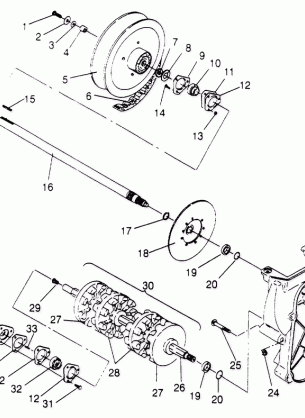 DRIVE TRAIN ASSEMBLY Storm 0950782 Storm SKS 0950582  Euro Storm E950782 (4929012901C003)