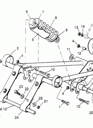 FRONT TORQUE ARM ASSEMBLY Storm 0950782 Storm SKS 0950582  Euro Storm E95 (4929012901B013)