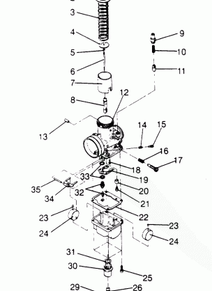 CARBURETOR ASSEMBLY Storm 0950782 Storm SKS 0950582  Euro Storm E950782 (4929012901C014)