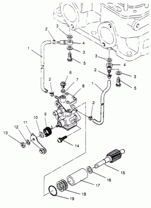OIL PUMP ASSEMBLY 440 0952760 440 SKS 0952560  and EUROPEAN 440 SKS E9525 (4929032903C013)
