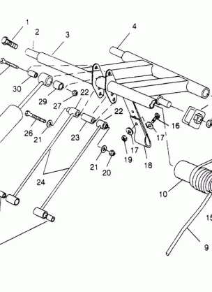 REAR TORQUE ARM ASSEMBLY 440 0952760 440 SKS 0952560  and EUROPEAN 440 SK (4929032903B014)