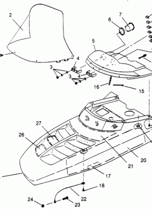 HOOD ASSEMBLY 440 0952760 440 SKS 0952560  and EUROPEAN 440 SKS E952560 (4929032903A012)