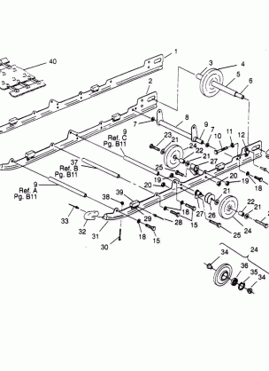 SUSPENSION ASSEMBLY 440 0952760 440 SKS 0952560  and EUROPEAN 440 SKS E95 (4929032903B011)