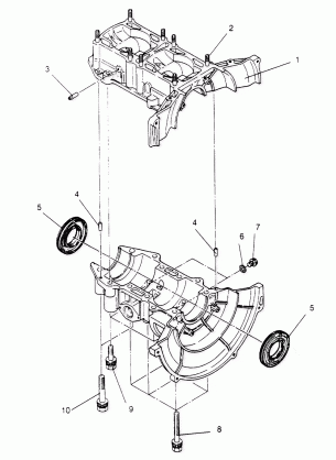 CRANKCASE ASSEMBLY LITE GT 0953133 and  EUROPEAN LITE GT E953133 (4928922892C004)