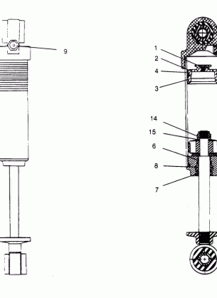 FOX SHOCK-GAS MIDDLE  440 XCR SP X951660 (4932833283C007)