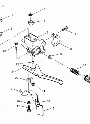 MASTER CYLINDER ASSEMBLY  440 XCR SP X951660 (4932833283B007)