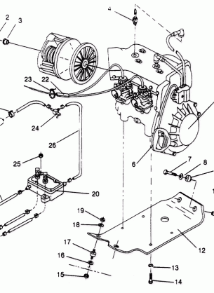 ENGINE MOUNTING SUPER SPORT 0950743 (4928882888C001)