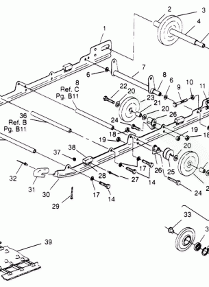 SUSPENSION ASSEMBLY SUPER SPORT 0950743 (4928882888B009)