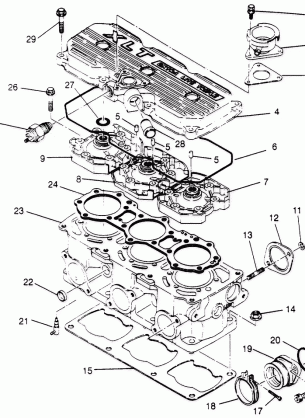 CYLINDER ASSEMBLY XLT 0950756 XLT SKS 0950556  XLT SKS EURO E950556 & XLT (4928842884C010)