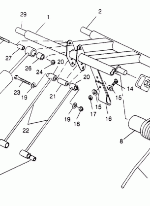 REAR TORQUE ARM ASSEMBLY XLT 0950756 XLT SKS 0950556  XLT SKS EURO E95055 (4928842884C002)