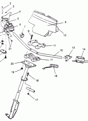 STEERING - HANDLEBAR ASSEMBLY XLT 0950756 XLT SKS 0950556  XLT SKS EURO E (4928842884B006)