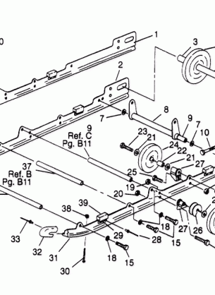 SUSPENSION ASSEMBLY XLT 0950756 XLT SKS 0950556  XLT SKS EURO E950556 & X (4928842884B013)