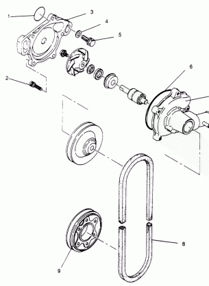 WATER PUMP XLT 0950756 XLT SKS 0950556  XLT SKS EURO E950556 & XLT SKS  P (4928842884C011)