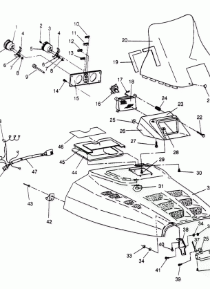 HOOD ASSEMBLY XLT 0950756 XLT SKS 0950556  XLT SKS EURO E950556 & XLT SKS (4928842884A013)