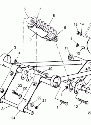 FRONT TORQUE ARM ASSEMBLY RXL TOURING 0950869 (4928982898B013)