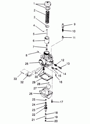 CARBURETOR ASSEMBLY XLT 0950756 XLT SKS 0950556  XLT SKS EURO E950556 & X (4928842884C013)