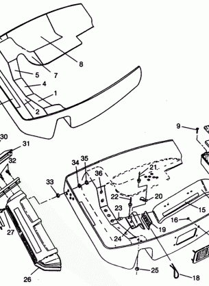 NOSEPAN ASSEMBLY SPORT 0940443 and SPORT SKS 0940243 (4925052505006A)