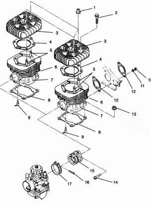 CYLINDER ASSEMBLY SPORT 0940443 and SPORT SKS 0940243 (4925052505033A)