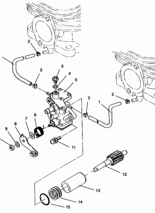 OIL PUMP ASSEMBLY SPORT 0940443 and SPORT SKS 0940243 (4925052505037A)