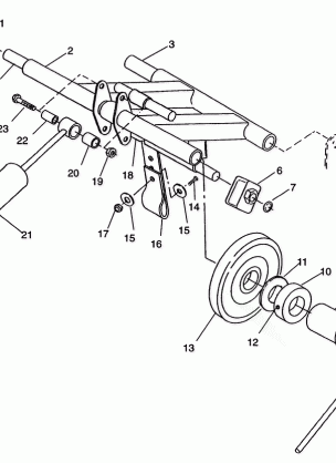 REAR TORQUE ARM ASSEMBLY SPORT SKS 0940243 (4925052505026A)