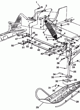 FRONT SUSPENSION and SKI SPORT 0940443 and SPORT SKS 0940243 (4925052505011A)