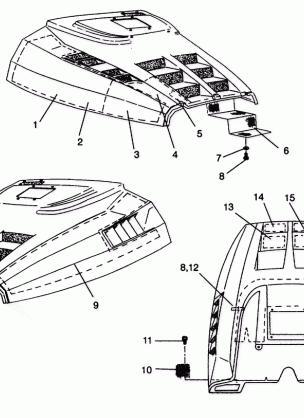 HOOD - FOAM / FOIL SPORT 0940443 and SPORT SKS 0940243 (4925052505010A)