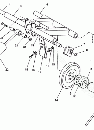 REAR TORQUE ARM ASSEMBLY RXL TOURING 0940869 (4925062506028A)