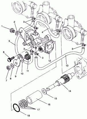 OIL PUMP ASSEMBLY Storm 0940782 and Storm SKS 0940582 (4925032503036A)